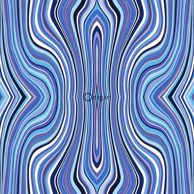 Origin Wallcoverings Urban Funky (Met Gratis Lijm!) 347228 - Blauw / Groen / Blauw