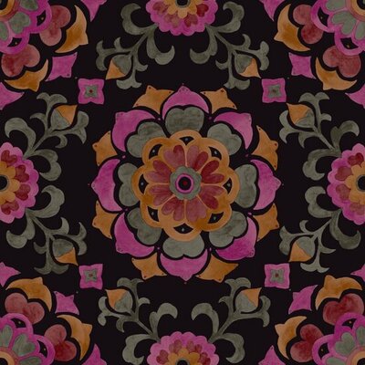 Origin Wallcoverings Wunderkammer (Met Gratis Lijm!) 347474 - Zwart / Rood / Oranje