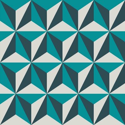 Origin Wallcoverings Wunderkammer (Met Gratis Lijm!) 347449 - Blauw / Groen