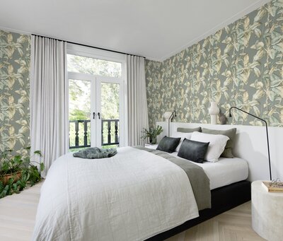 Rasch Back to Nature 571462 - Blauw / Crème