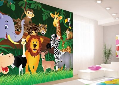 AG Design Fotobehang Jungle Safari FTS1307