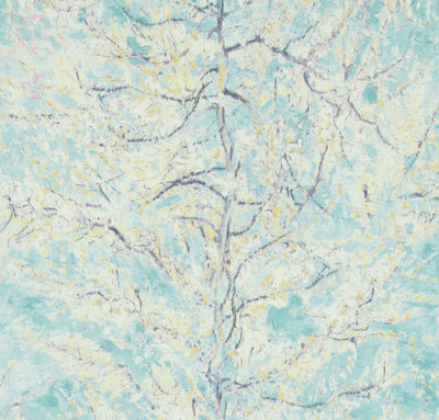 BN Van Gogh Behang 17160 The Pink Peach Tree - Blauw - Groen - Blauw