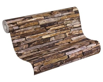 AS Creation Wood 'N Stone 9142-17 Steenstructuur behang
