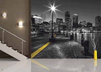 AG Design Fotobehang City at Night FTS1317