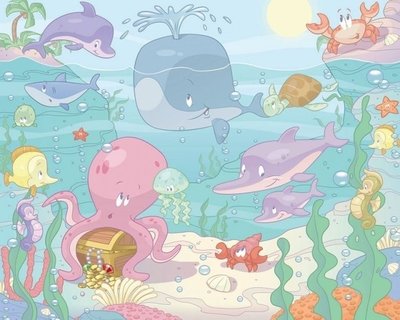Walltastic 3D Baby Onderwater