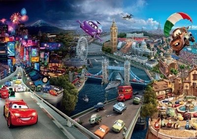 AG Design Fotobehang Disney Cars World FTD0287