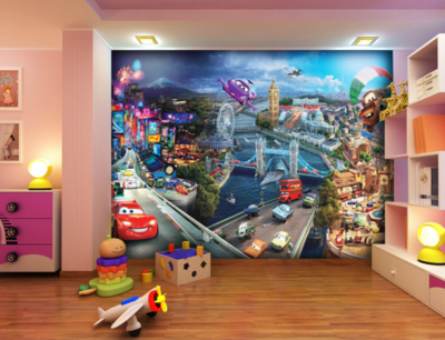 AG Design Fotobehang Disney Cars World FTD0287