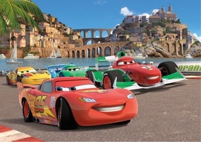 AG Design Fotobehang Disney Cars Race FTD2221