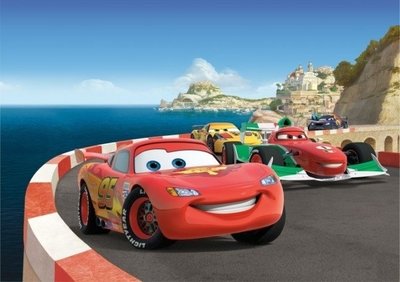 AG Design Fotobehang Disney Cars Race FTDS1924