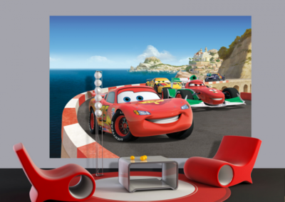 AG Design Fotobehang Disney Cars Race FTDS1924