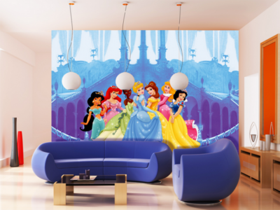 AG Design Fotobehang Disney Princess In The Castle FTD0264