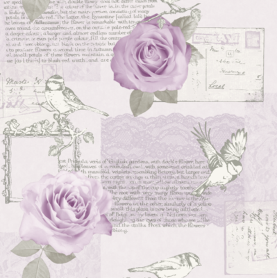 BEHANG 630401 roos lila