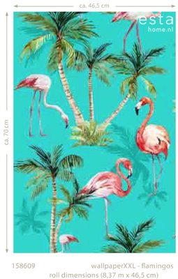 flamingos wallpaper XXL 158609