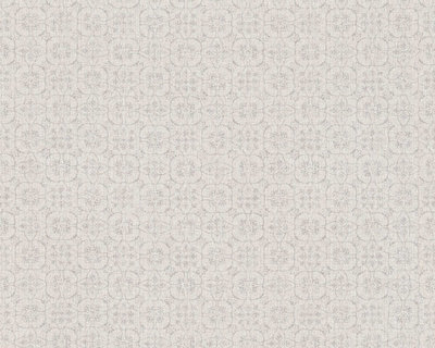 AS Creation Hygge 36383-2 - Beige / Grijs landelijk flower graphic linnen weefsel 