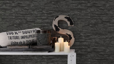 AS Creation Wood and Stone 7071-23 Steenstructuur behang