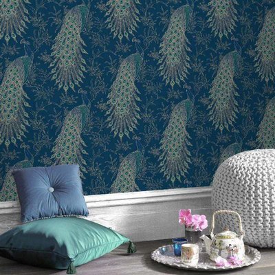 Rasch Selection Pauwen behang 215700