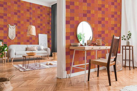 AS Creation New Walls 37406-5 | 374065 - Oranje / Rood