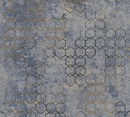 AS Creation New Walls 37424-5 | 374245 - Blauw / Goud