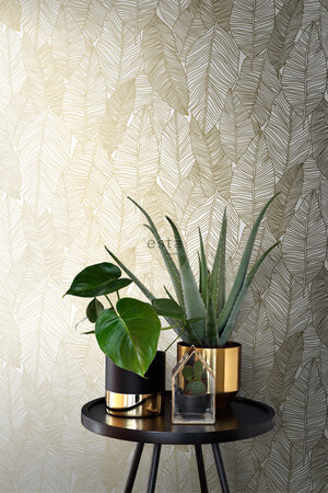 Esta Home Black & White 139125 (With a splash of gold) (*Gratis Lijm Actie) - Wit - Goud