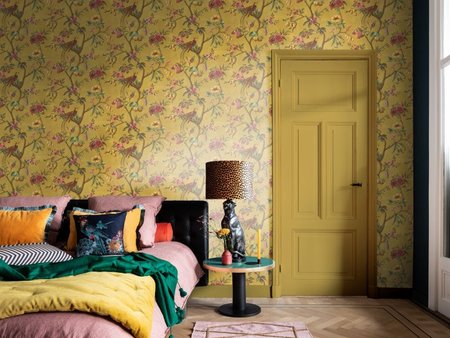 BN Wallcoverings Fiore 220444 - Geel - Multicolour