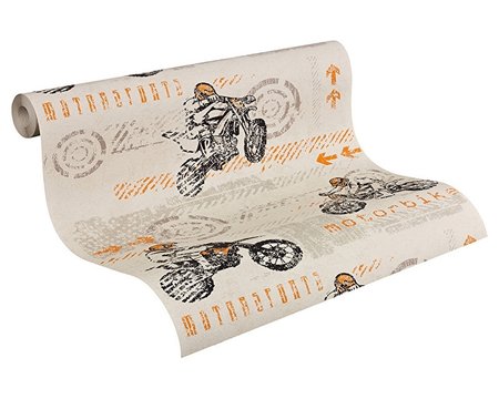 AS Creation Boys and Girls 93550-2 Moterbike behang