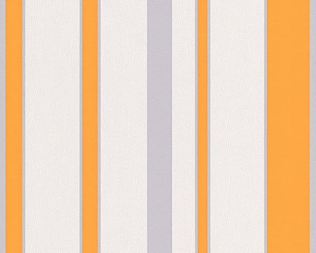 AS Creation Esprit Kids 3 oranje grijs wit strepen behang