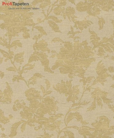 Vlies Rasch Textil Floral Struktur creme goud 225036 collectie Comtesse