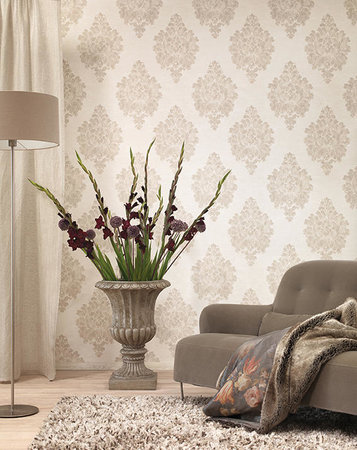 Vlies Rasch Textil crème collectie Comtesse