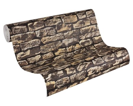 AS Creation Wood´n Stone 9079-12 Steenstructuur behang