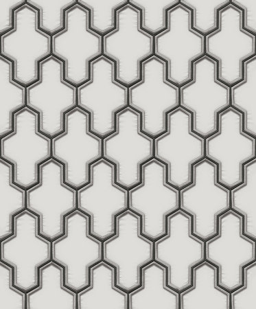 Dutch Wallcoverings Wall Fabric geometric white/black  WF121024
