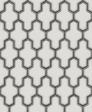 Dutch Wallcoverings Wall Fabric geometric white/black WF121024