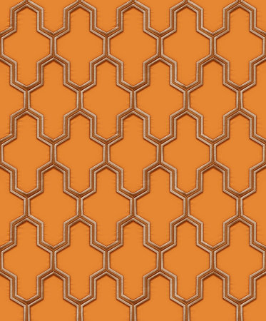 Dutch Wallcoverings Wall Fabric geometric orange WF121026
