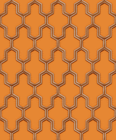 Dutch Wallcoverings Wall Fabric geometric orange  WF121026