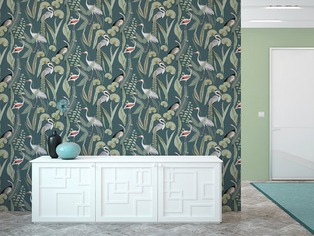 Dutch Wallcoverings Eden Flamingo / Reiger M374-14