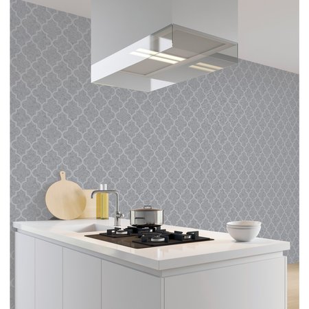 Arthouse Velvet Trellis Silver 294601