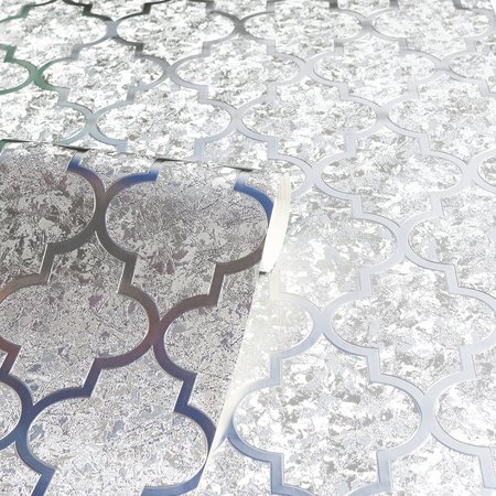 Arthouse Velvet Trellis Silver 294601