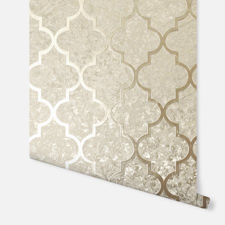 Arthouse Velvet Trellis Champagne 294602