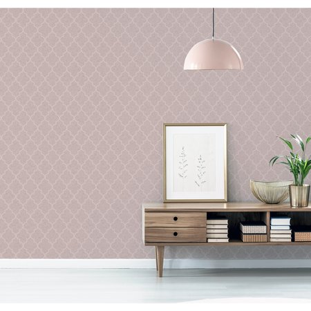 Arthouse Velvet Trellis Rose Gold 294604