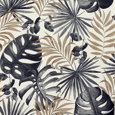 Arthouse Jungle Wall Black & Gold 297105