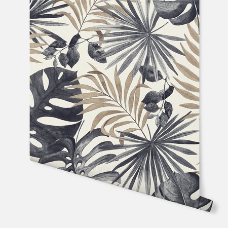 Arthouse Jungle Wall Black & Gold 297105