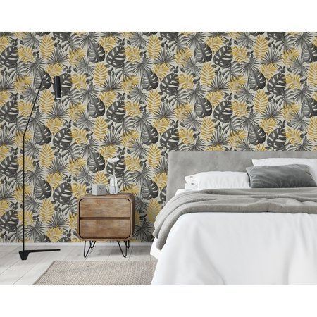 Arthouse Jungle Wall Black & Gold 297105