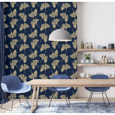 Arthouse Ginkgo Leaf Navy 297300