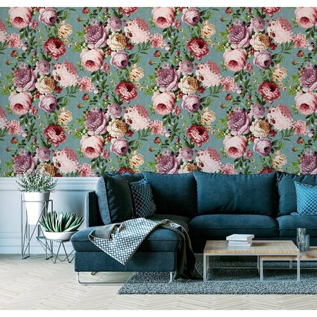 Arthouse Tapestry Floral Teal/Pink 297304