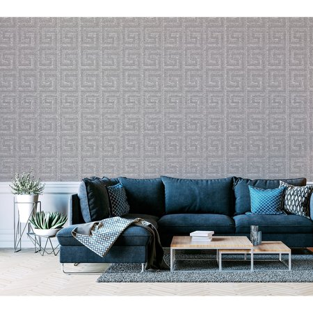 Arthouse Greek Key Foil Gunmetal 298101