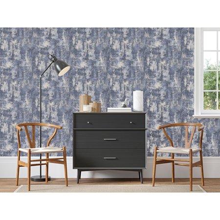 Arthouse Stone Textures Navy/Silver 902108
