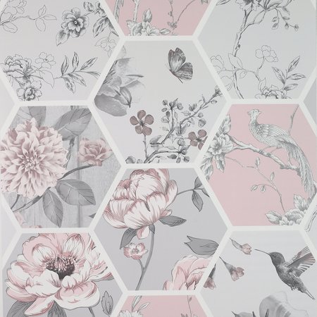 Arthouse Chinoise Decoupage Pink 908904