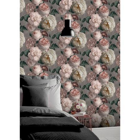 Arthouse Highgrove Floral Warm Grey 909302