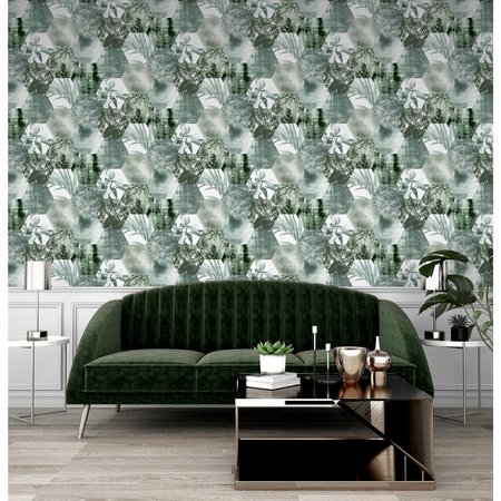 Arthouse Foliage Hex Green 909403