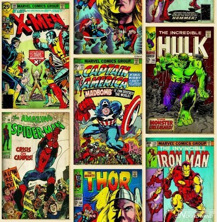 Noordwand Kids @ home 70-238 marvel super heroes