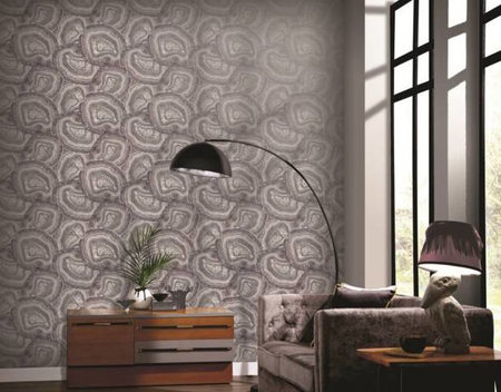 Arthouse Minerals behang Amesthyst & Grey 904000